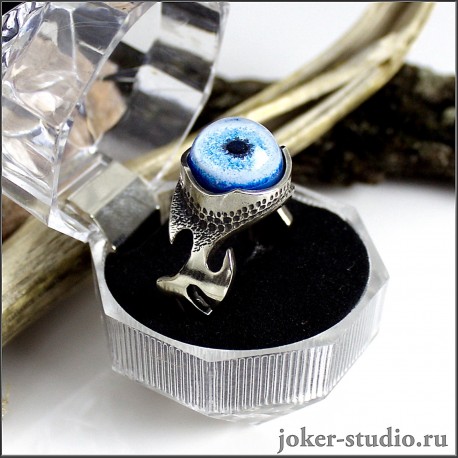 эксклюзивное кольцо глаз хаски сибирской собаки символ дружбы оригинальный подарок