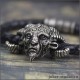 Кожаный браслет ручной работы с Фавном оригинальное украшение в стиле фэнтези