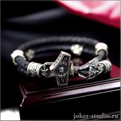 Молот Тора Мужской браслет купить оригинальное украшение в мастерской Джокер