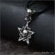 Пятиконечная звезда Пентаграмма с черепами готическое украшение с символикой