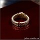 Маленькое бронзовое кольцо со звездой Алатырь купить подарок жене