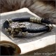 Уникальный кожаный браслет с бронзовым Фавном - Ручная работа, настоящая кожа