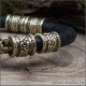 Мужские браслеты с натуральной кожи Молот тора с вороном– купить подарок мужу