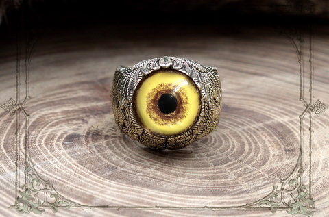 кольцо с волчьим глазом купить JOKER-STUDIO
