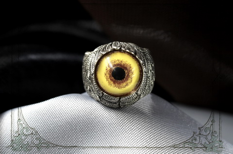 кольцо с волчьим глазом купить JOKER-STUDIO