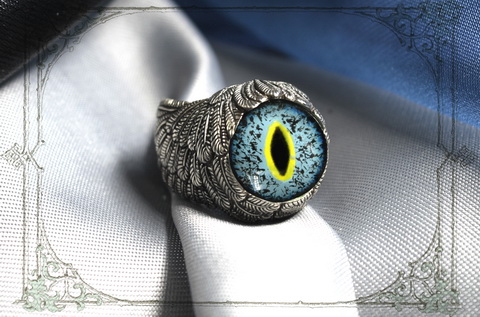кольцо с глазом крокодила купить JOKER-STUDIO