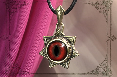 Звезда магов с красным глазом дракона подарок для женщины, у которой все есть