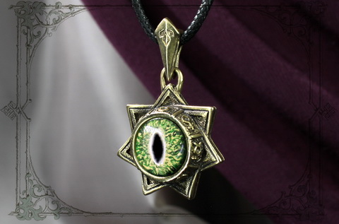 Звезда магов с зеленым глазом дракона подарок для женщины, у которой все есть