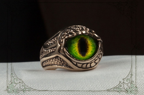 Женское кольцо глаз дракона символ достатка