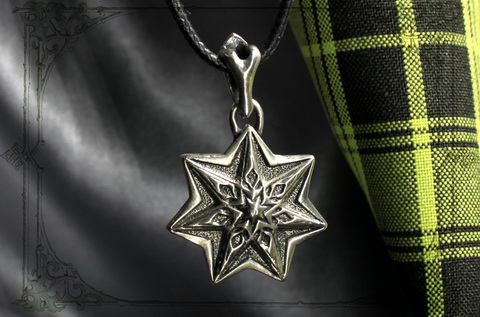 Кулон Звезда серебряный ювелирный сплав