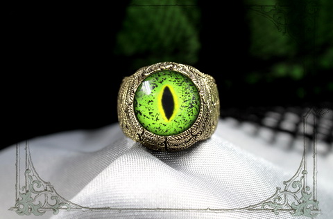 мужское кольцо глаз нильского крокодила
