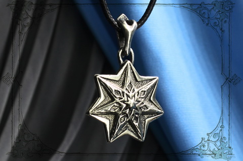 Звезда Магов серебряный кулон