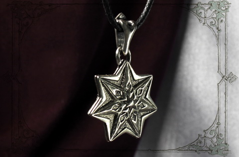 Звезда Магов ювелирный кулон с символикой Оригинальный подарок богатой женщине