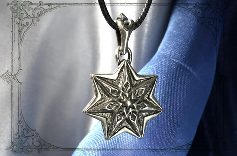 Ювелирная подвеска серебряная звезда фей сказочное украшение