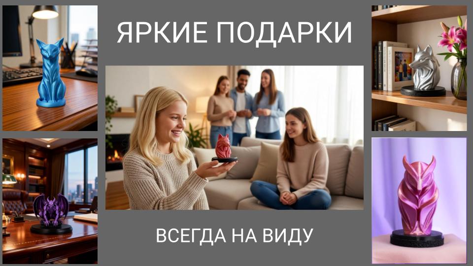 Яркие подарки фигурки на заказ от 1 штуки