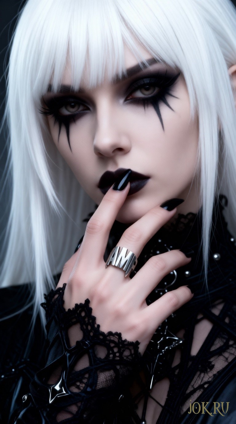 Вампирское готическое кольцо — украшение для истинных поклонников стиля Vampire Goths. Кольцо «Вамп» (Vamp): ручная работа, высокое качество. Доступно для заказа в Joker‑Studio