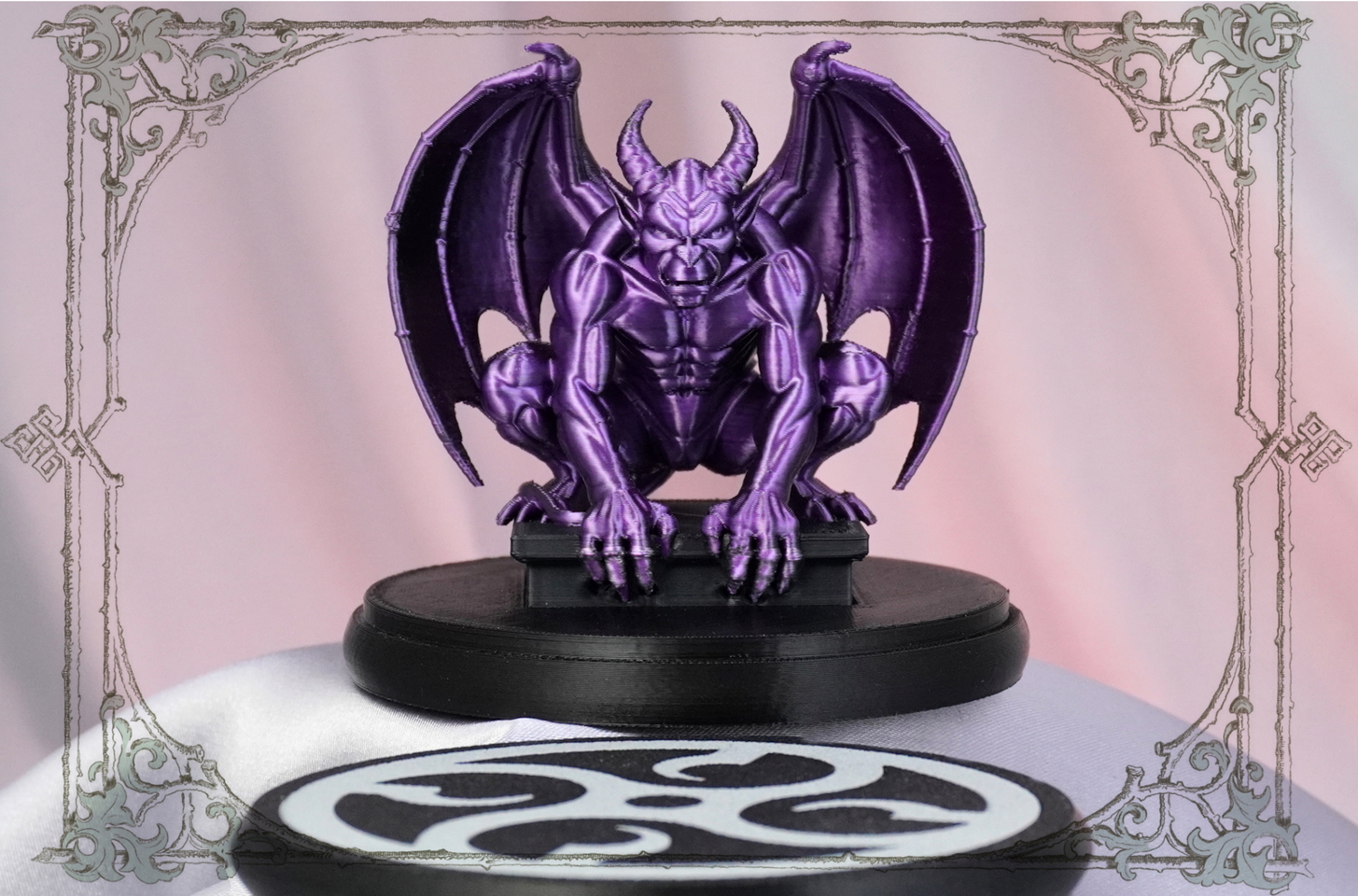 Фиолетовая горгулья цвета ночи - коллекционная фигурка для геймеров