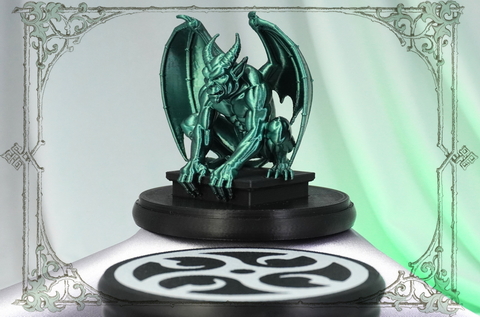 Малахитовая горгулья - символическая статуэтка для поклонников готики и мистики