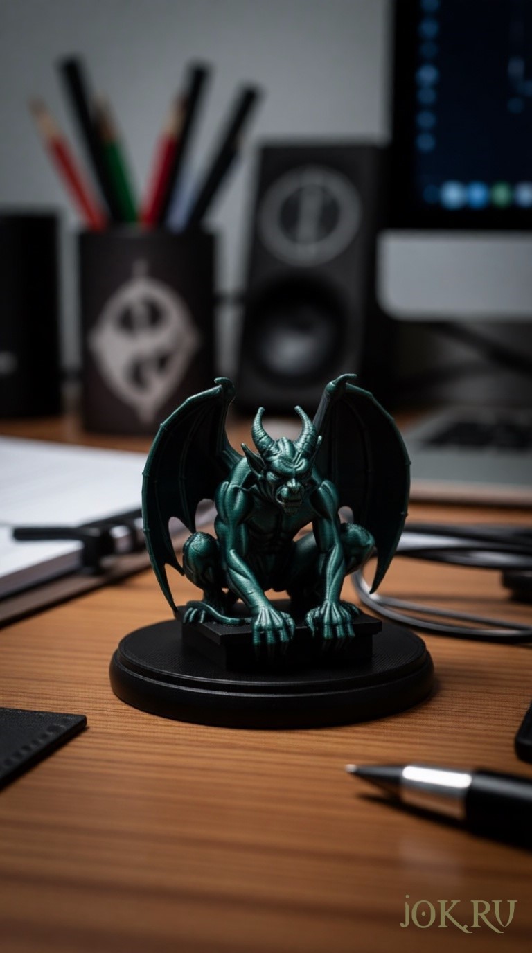 Статуэтка горгульи - эстетика таинственности и темной элегантности для любителей готики