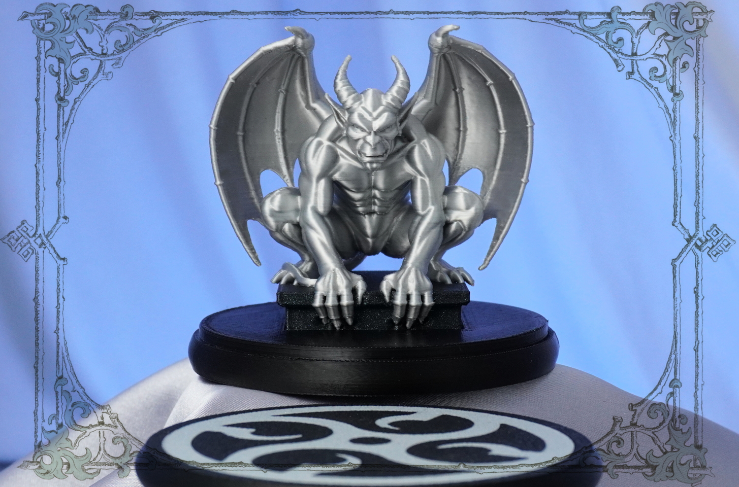 1. Серебряная горгулья - готическая статуэтка для интерьера от Joker-Studio