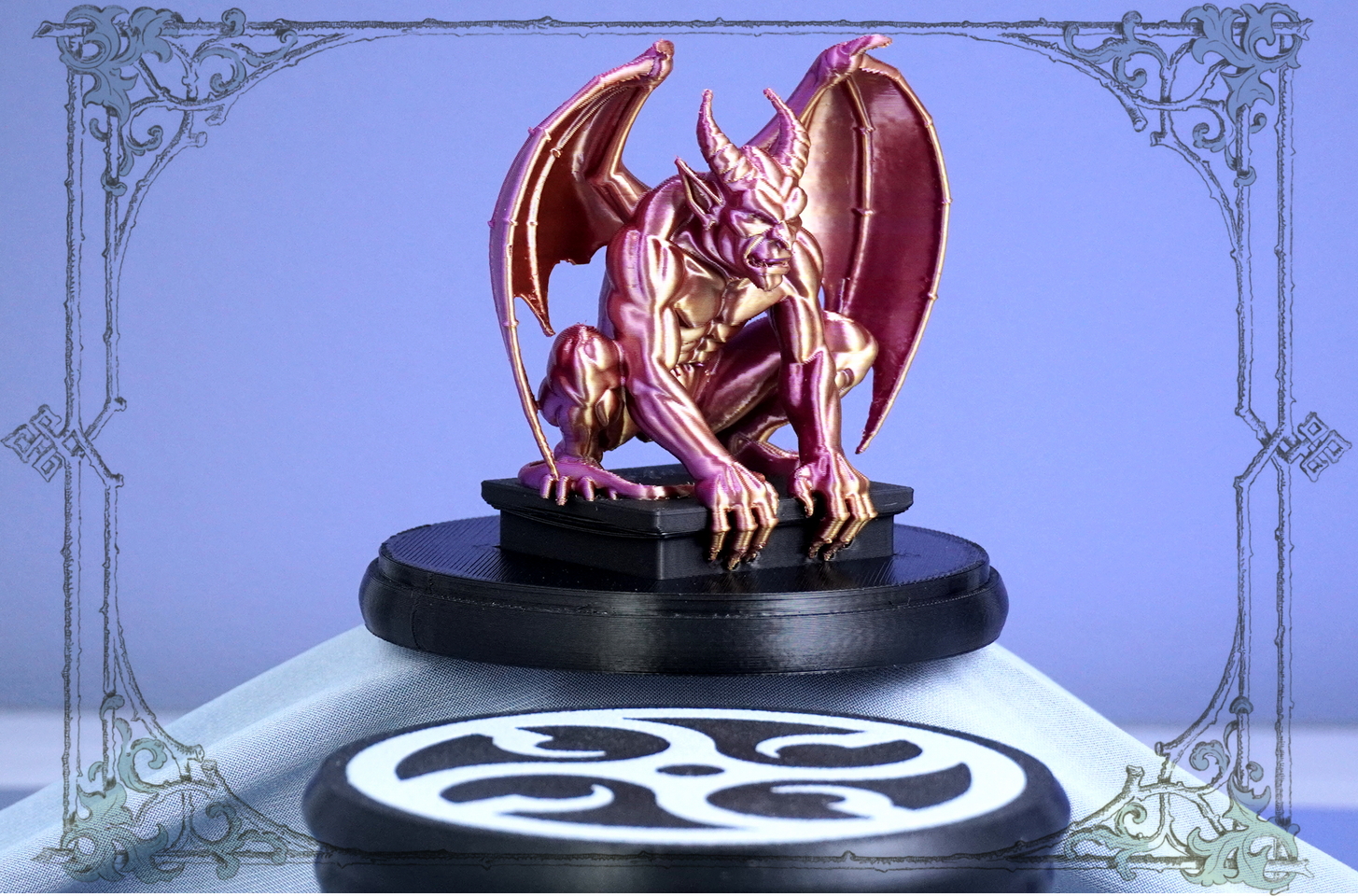 Фигурка горгульи для интерьера, готический декор, 3D‑модель