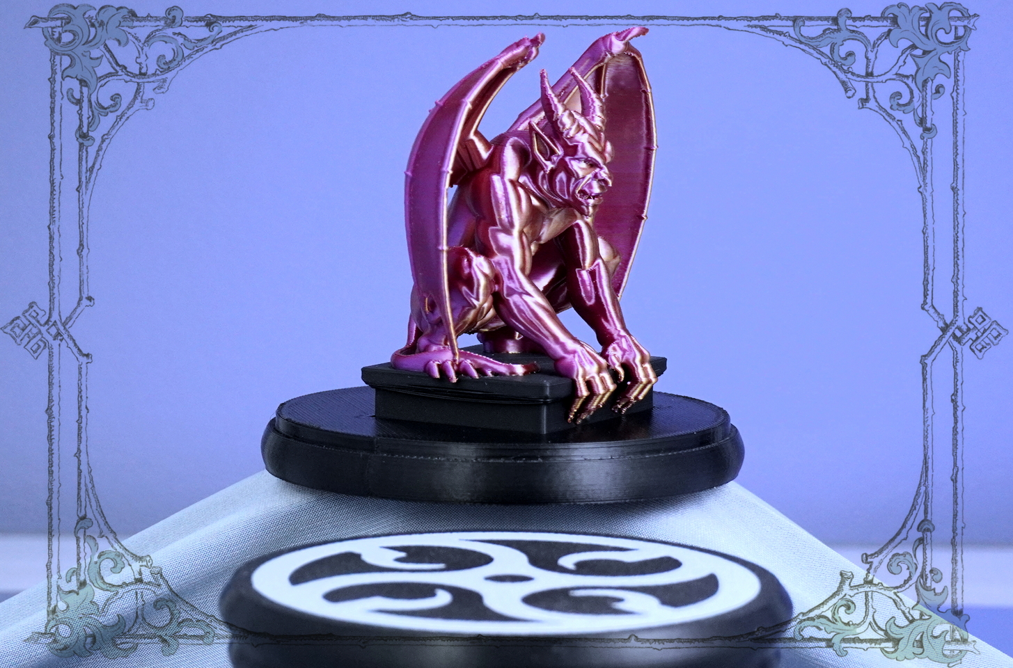 Горгулья‑оберег, декоративная скульптура в стиле фэнтези, подарок