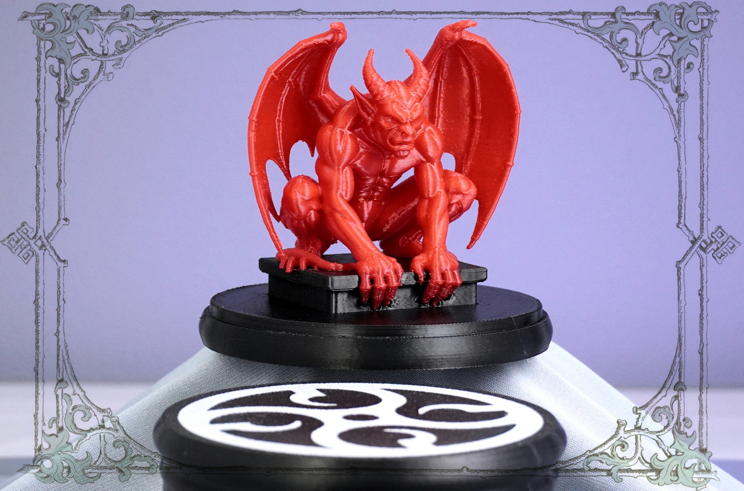 Красная горгулья в подарок женщине Joker-Studio