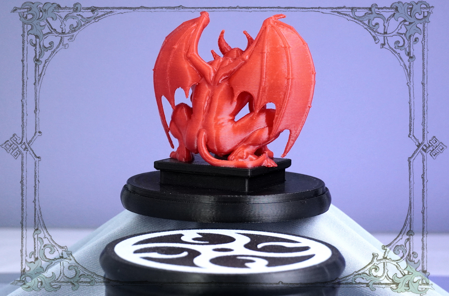 Декор в стиле готика красная горгулья Joker-Studio