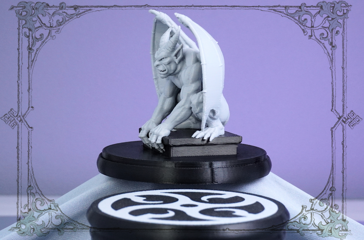 Готическая Фигурка Горгульи: Уникальный Дизайн и 3D Печать на Заказ от Joker-Studio