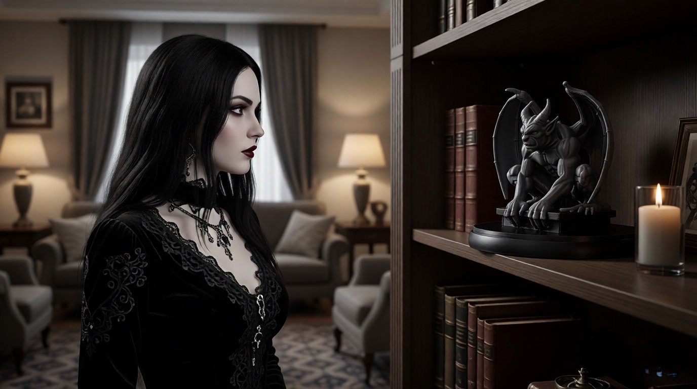 Готическая фигурка с Горгульей: мистический акцент для вашего интерьера в магазине Joker-Studio