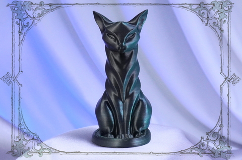 Фигурка Кошки Зеленого Цвета – изящный амулет для здоровья и спокойствия в магазине Джокер