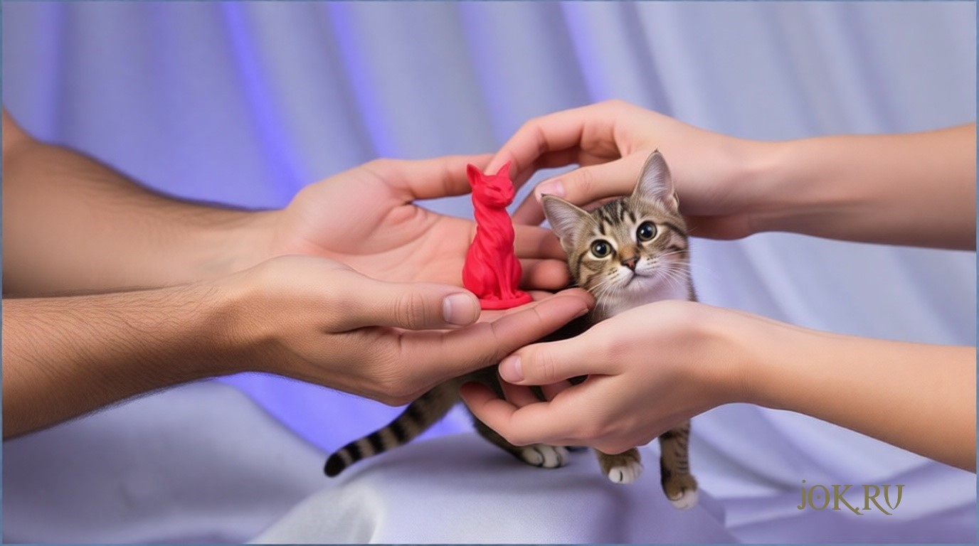 Фигурка кошки — идеальный подарок для любимой женщины в магазине Joker-Studio