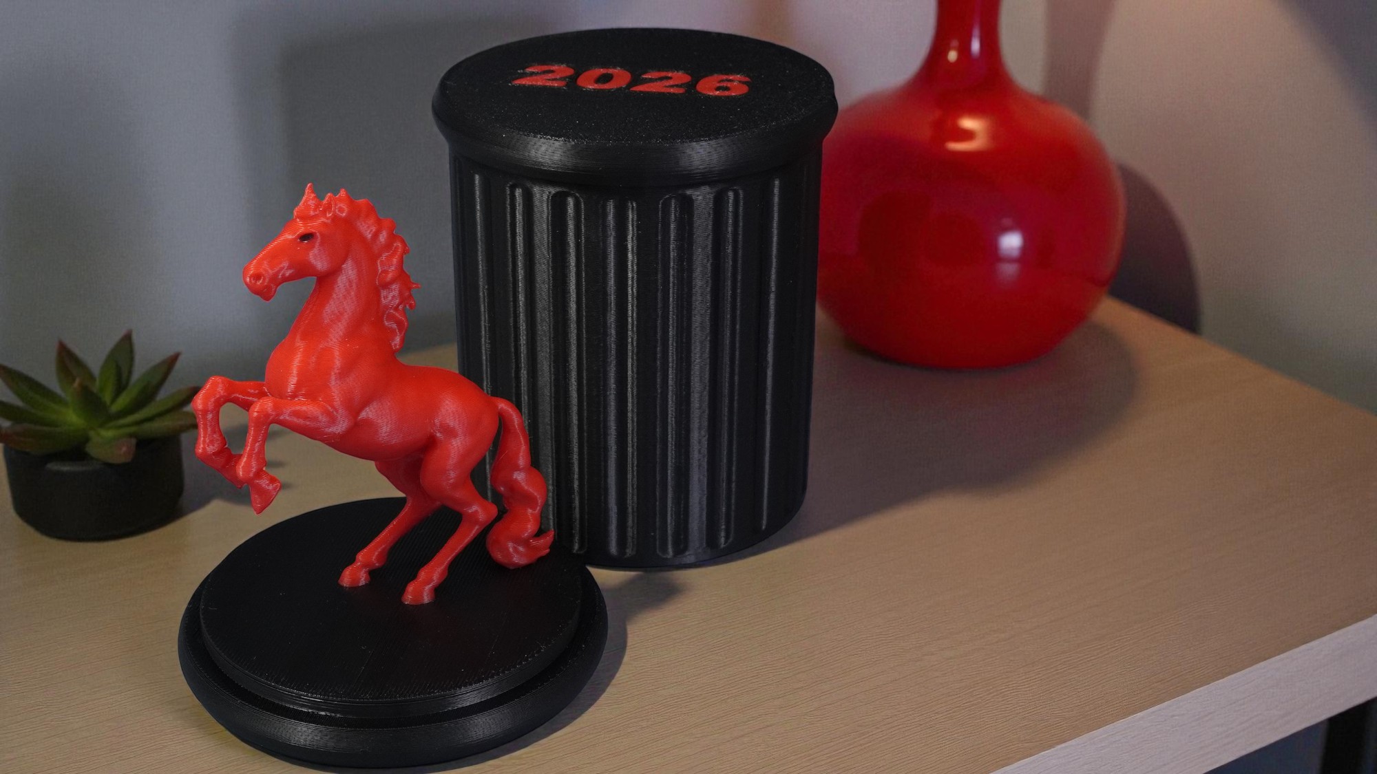 Статуэтка Красная Лошадь – Символ Удачи и Успеха