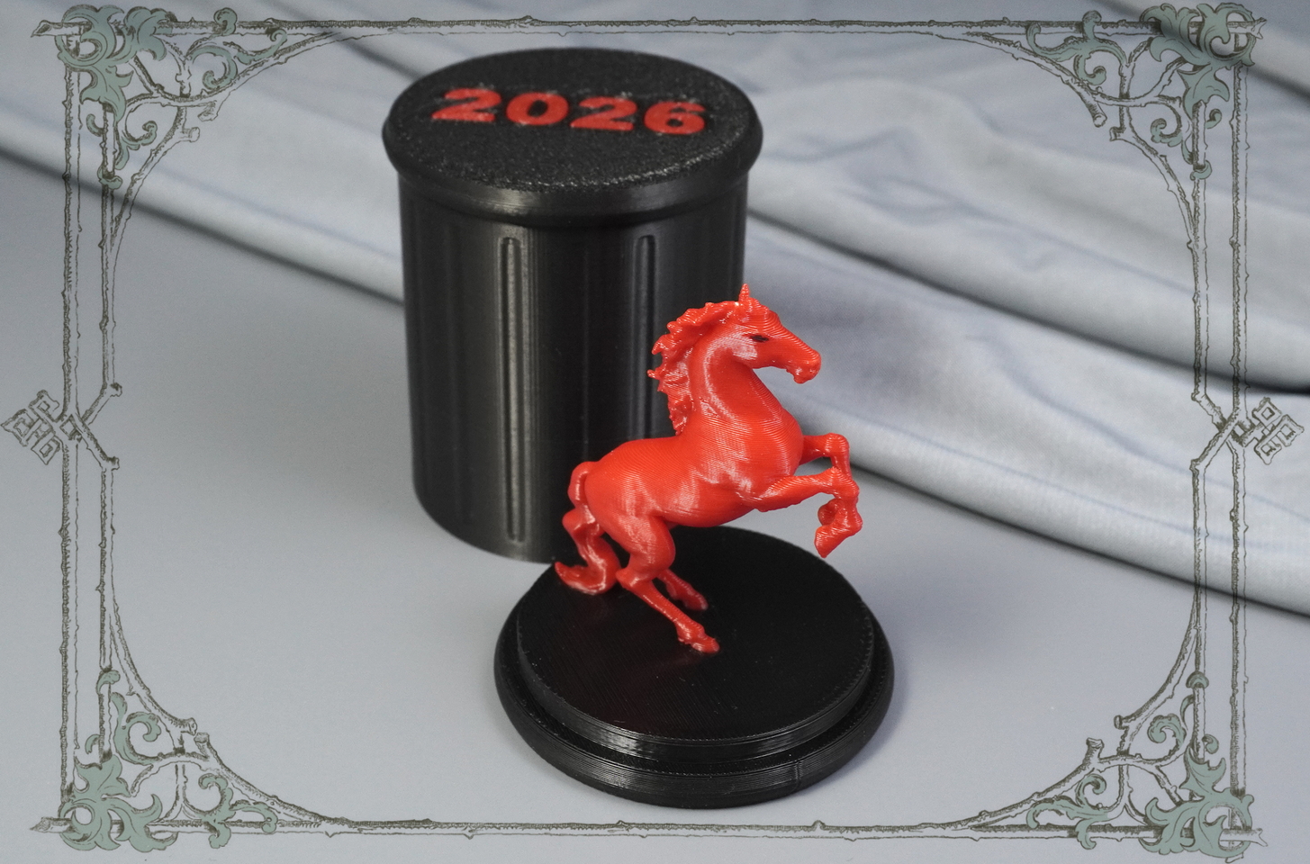 подарок маме/папе/другу красная лошадка