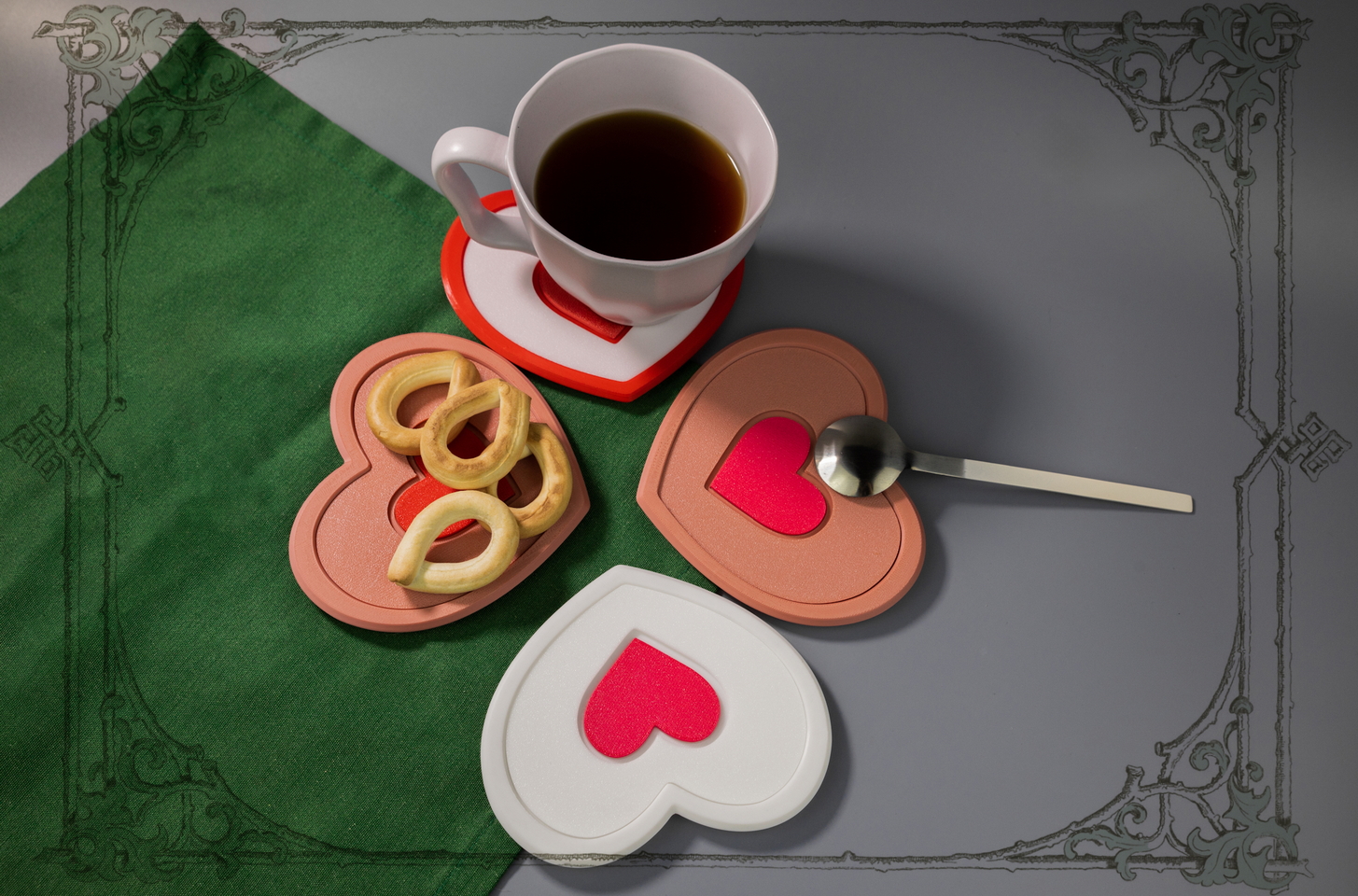 Подарочный набор подставок под чашки и стаканы