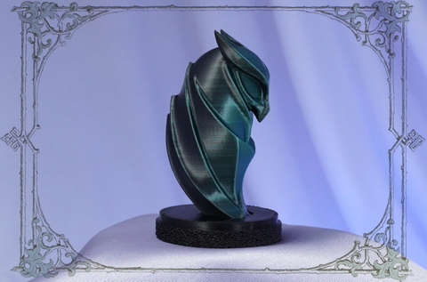 Детализация 3D печати фигурки совы из экологичного PLA-пластика