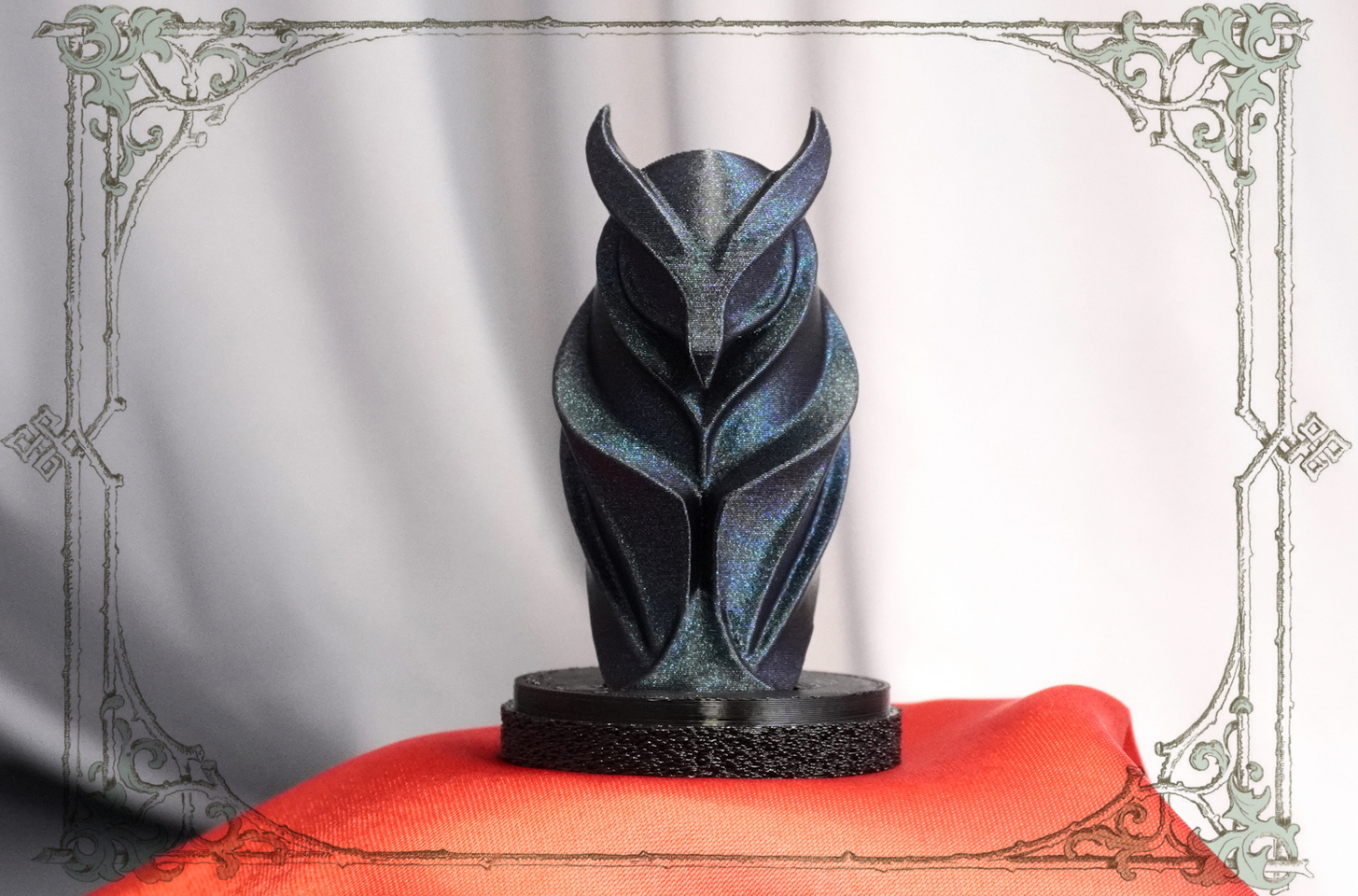 Статуэтка совы: черный символ мудрости от Joker-Studio