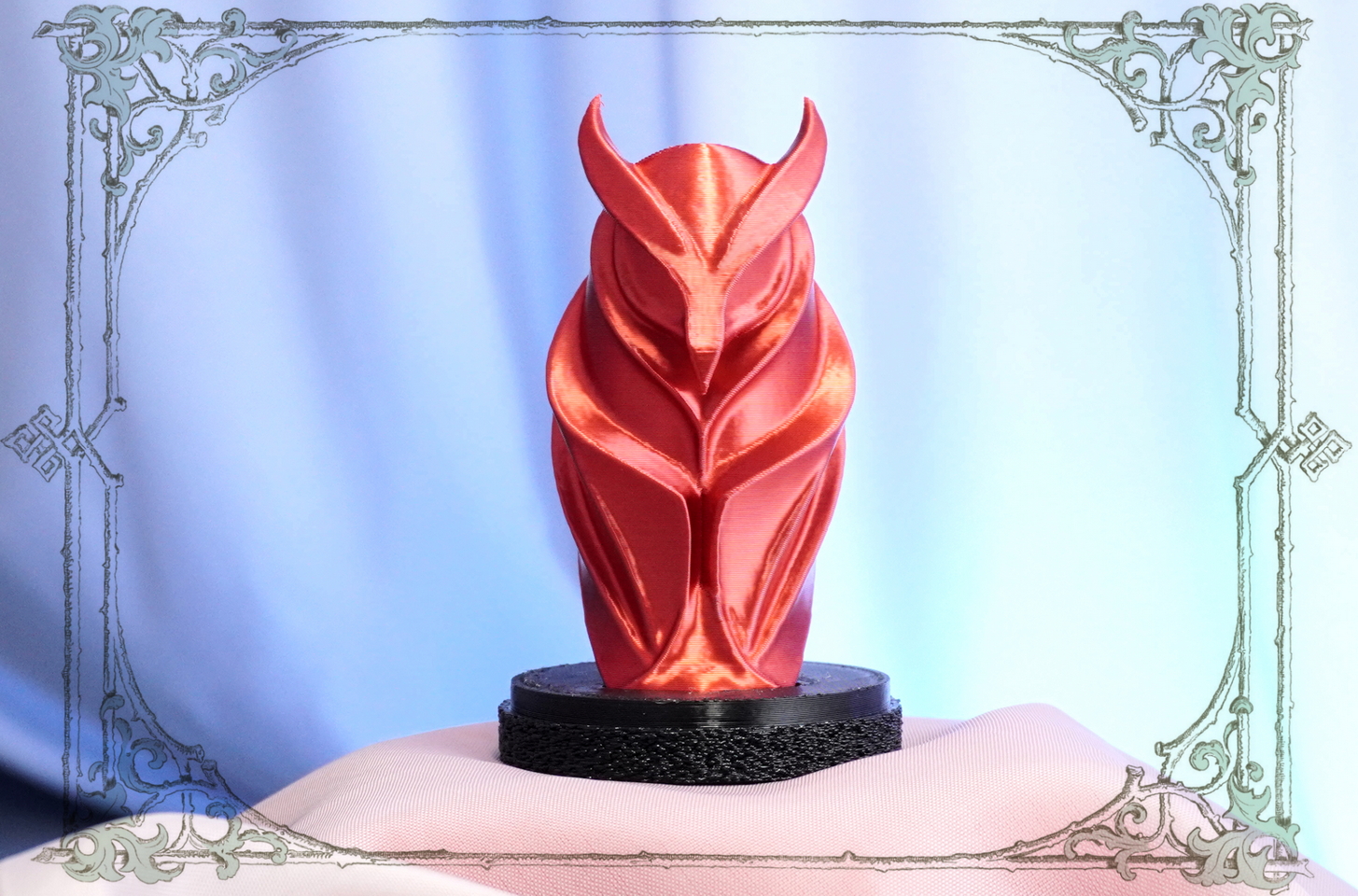 Красная сова фигурка в магазине Joker-Studio - идеальный подарок для женщин, символ мудрости и удачи