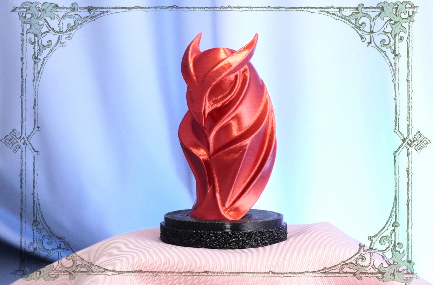 Статуэтка совы красного цвета - уникальный корпоративный подарок от Joker-Studio, символизирующий популярность и финансовый рост.