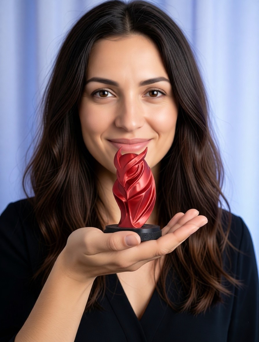 Женский талисман в виде красной совы - фигурка из Joker-Studio, привлекающая удачу и благополучие.