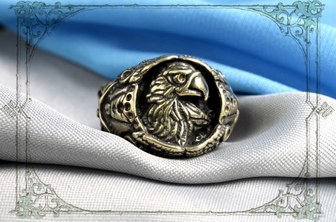 кольцо орел перстень викинга