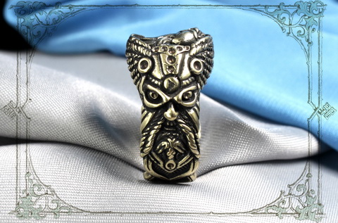Мужской перстень с орлом кольцо из бронзы