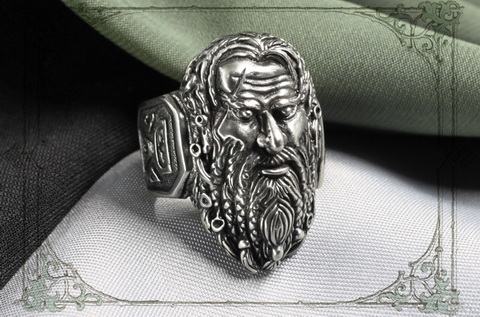 серебряное кольцо мужское