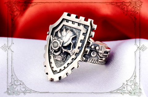 Бронзовый перстень Adeptus Mechanicus символ Омниссии