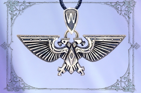 Бронзовый кулон Аквила Warhammer 40k.