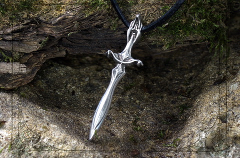 кулон меч серебро ювелирная бижутерия