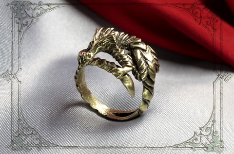 кольцо золотой дракон
