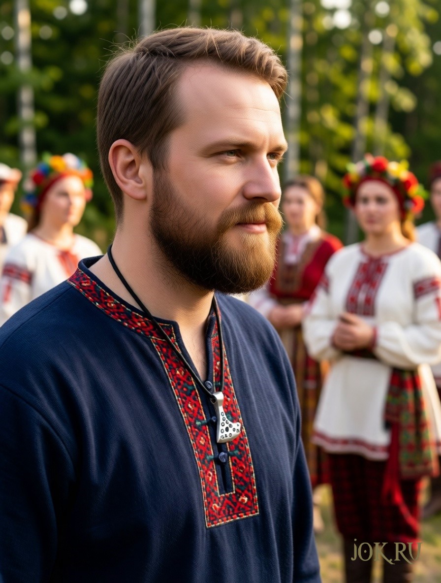 Оберег только для мужчин: Изображение кулона "Топор Перуна" – это не просто украшение, а мужской оберег, предназначенный исключительно для сильной половины