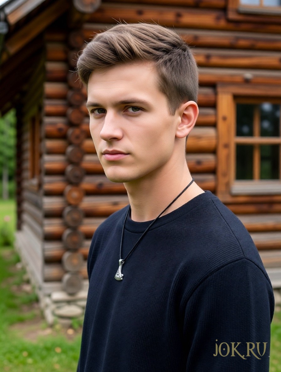 Топор Перуна – защитный талисман: Изображение кулона, демонстрирующего, как "Топор Перуна" служит надежным защитным талисманом от негативных воздействий.