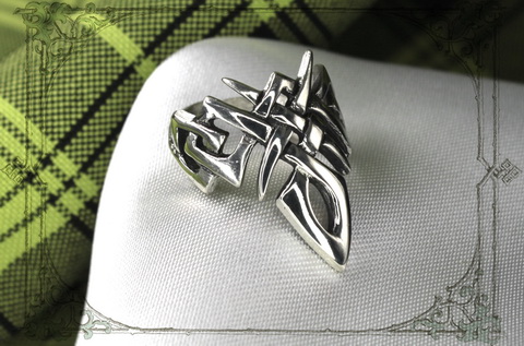 Кольцо с кельтским орнаментом украшение женское со знаком люви богини Даны